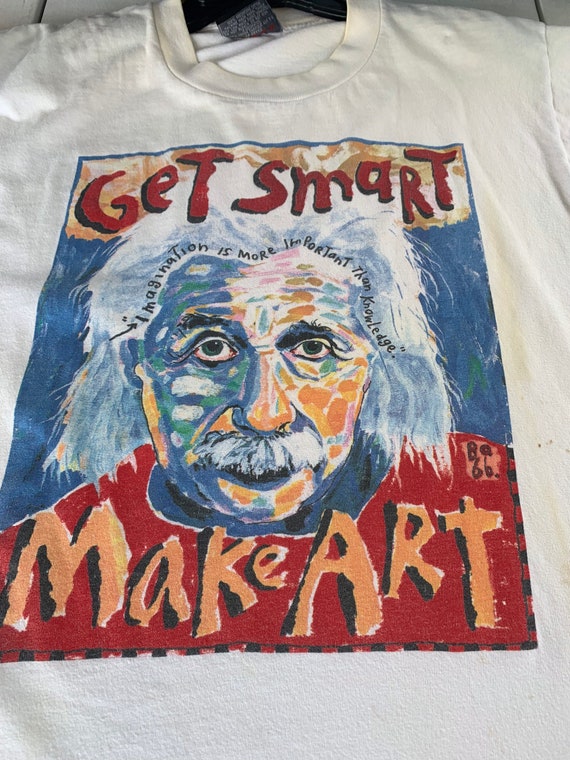 Vintage 90s Fred Babb Albert Einstein Art T-shirt Size Large Vintage 90s Fred Babb Albert Einstein Art T-shirt Size Large