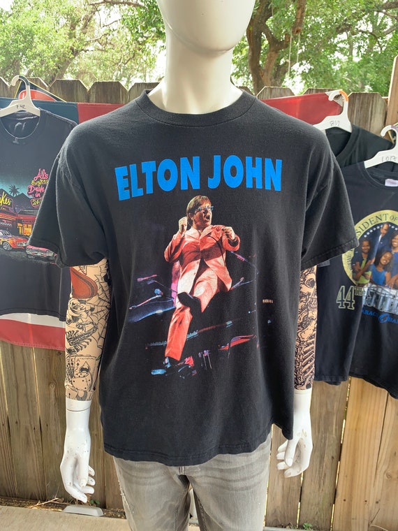 Vintage 90s Elton John In Concert Tour Tshirt Size