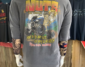 Vintage 90s Big Johnson T-shirt: Try My Nuts Graphic, Pigeon Forge