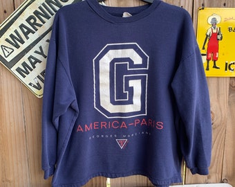 Vintage 90er Jahre Georges Marciano Guess Sweatshirt Größe XL