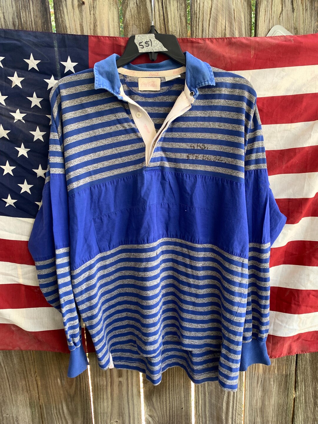 Vintage 90s Coca Cola Blue and Grey Striped Rugby Shirt L - Etsy