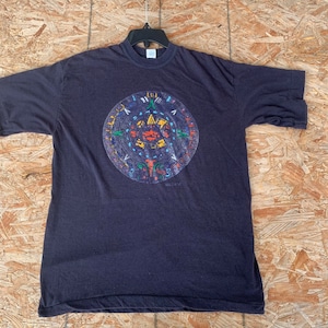 Vintage 80s-90s Azteca Calendar T-shirt Size M