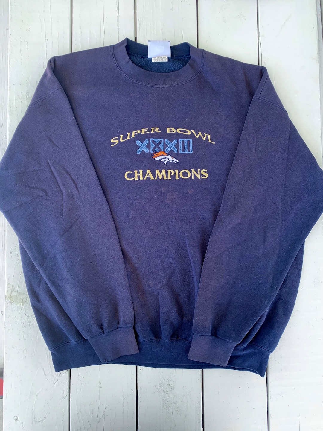 トップス 1990s Vintage Sweat Denver Broncos 90s Vintage Logo Athletic Denver Broncos Pullover 1/4 Zip