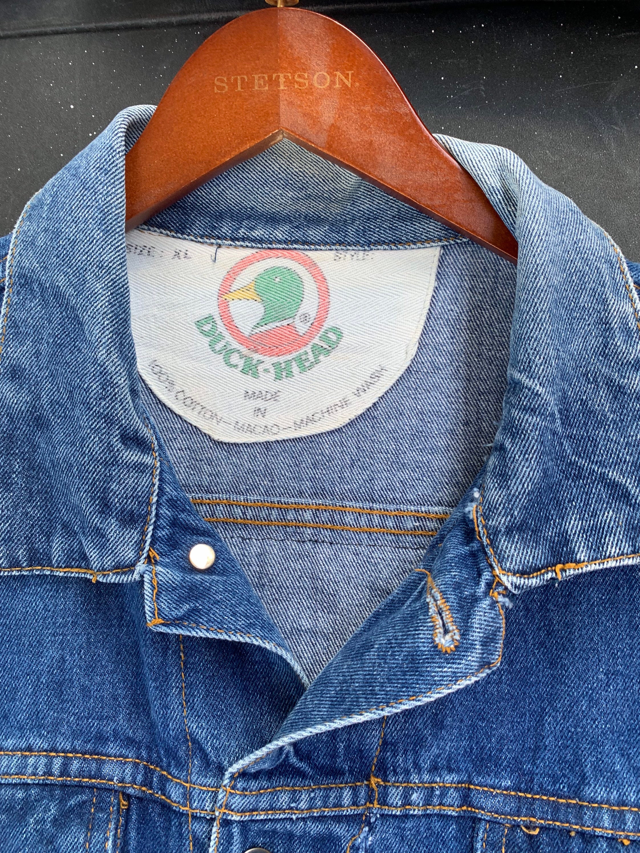 Vintage 90s Reworked Tiger Duck Head Denim Jacket Size XL - Etsy