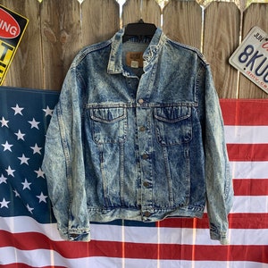 Vintage 90s Gap Denim Acid Wash Jacket Size L