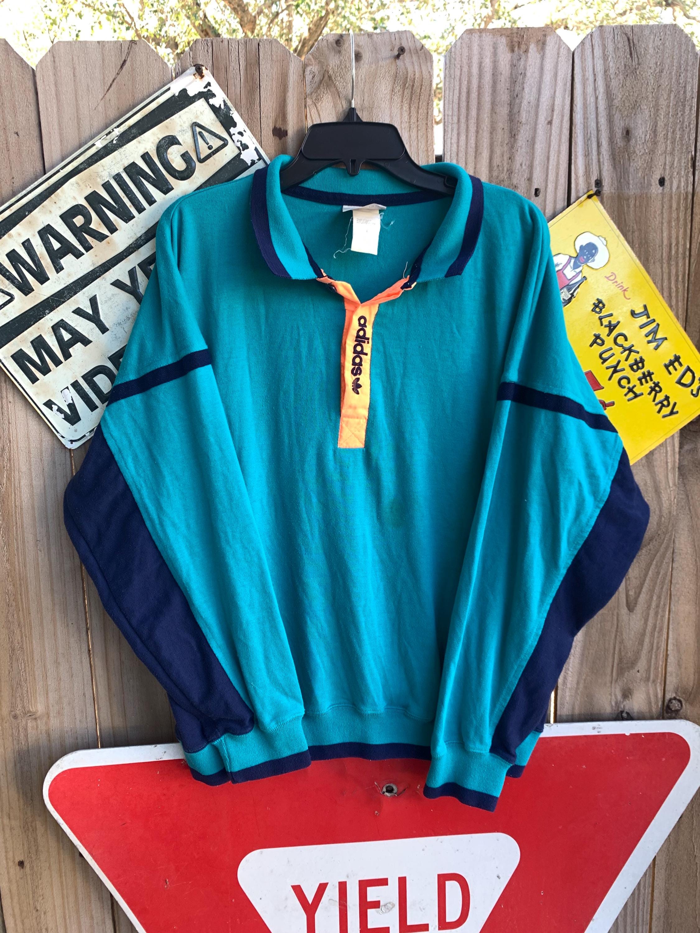 トップス Vintage adidas Foodie vintage Navy adidas hoodie 80's 90's Blue Tag | eBay