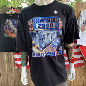 Vintage 2000 Subway Series Yankees Vs Mets T-shirt - Size 2XL