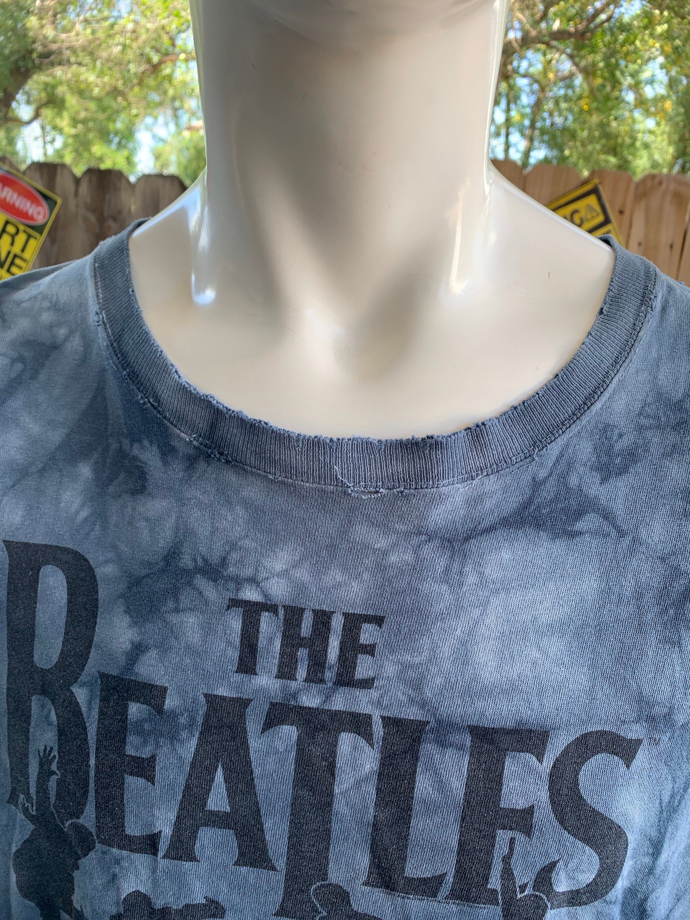 Vintage 00s the Beatles Tie Dye Liquid Blue T-shirt Size XXL - Etsy