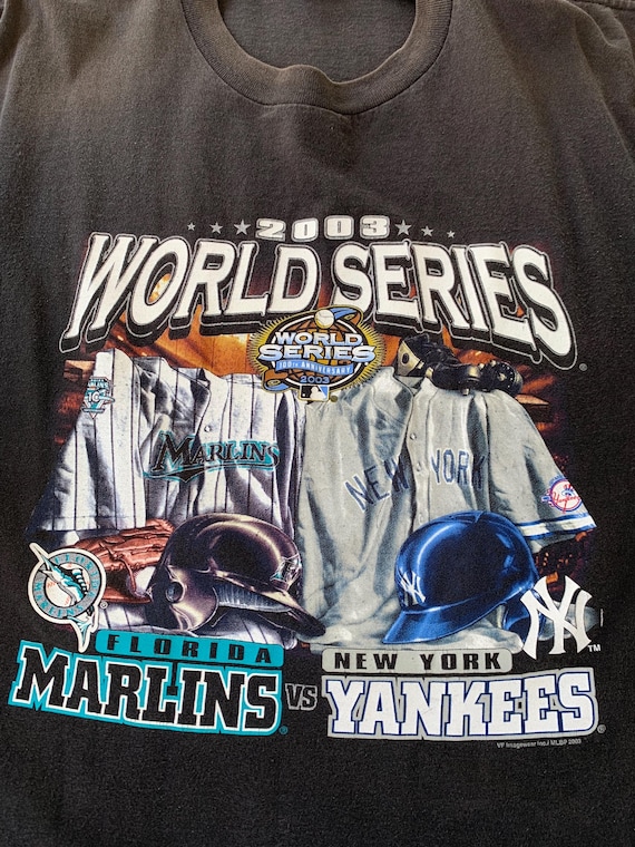 Vintage 2003 World Series T-shirt: Florida Marlins Vs Yankees