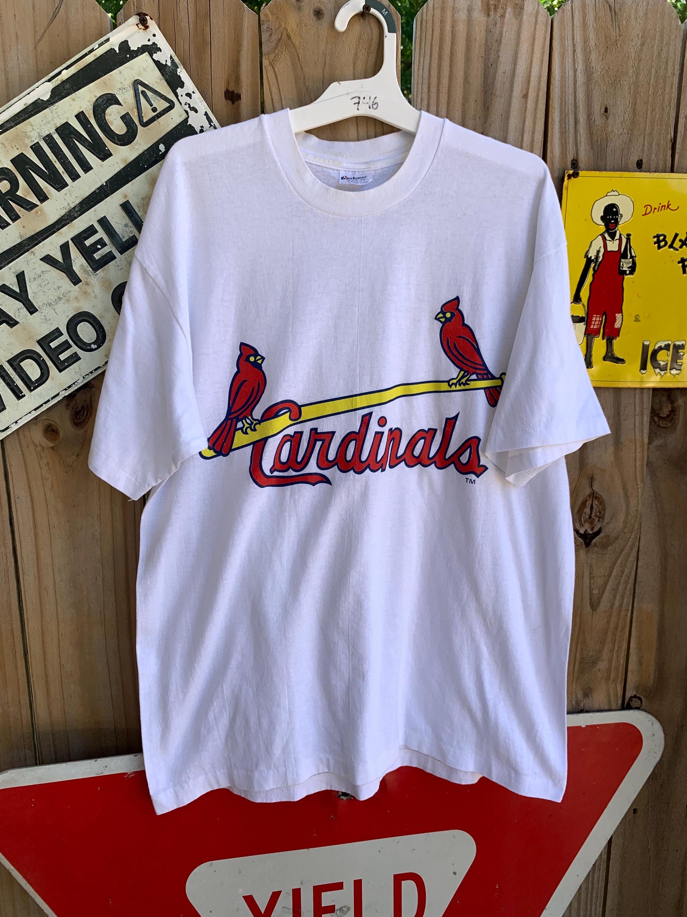Vintage 90s St Louis Cardinals Baseball Tee - Stedman XL - Etsy