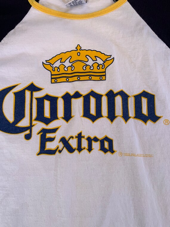 Vintage Y2K Corona Extra Mexican Beer T-shirt Rag… - image 2