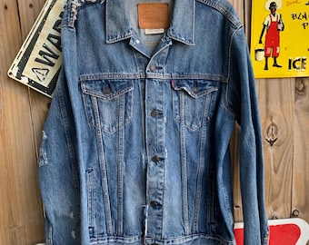 Vintage Levi's Trucker Denim Jacket 70550 - Levi Strauss Jeans