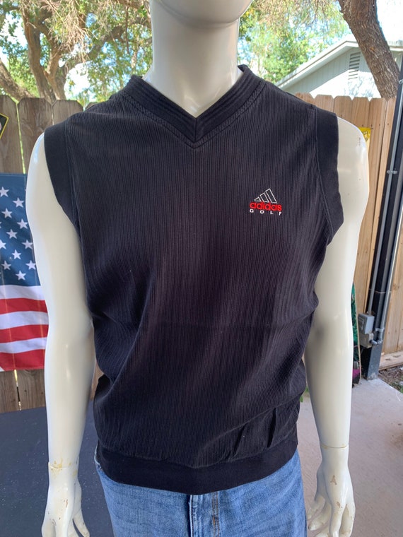 Vintage 90s Adidas Golf Embroidered Vest Size M