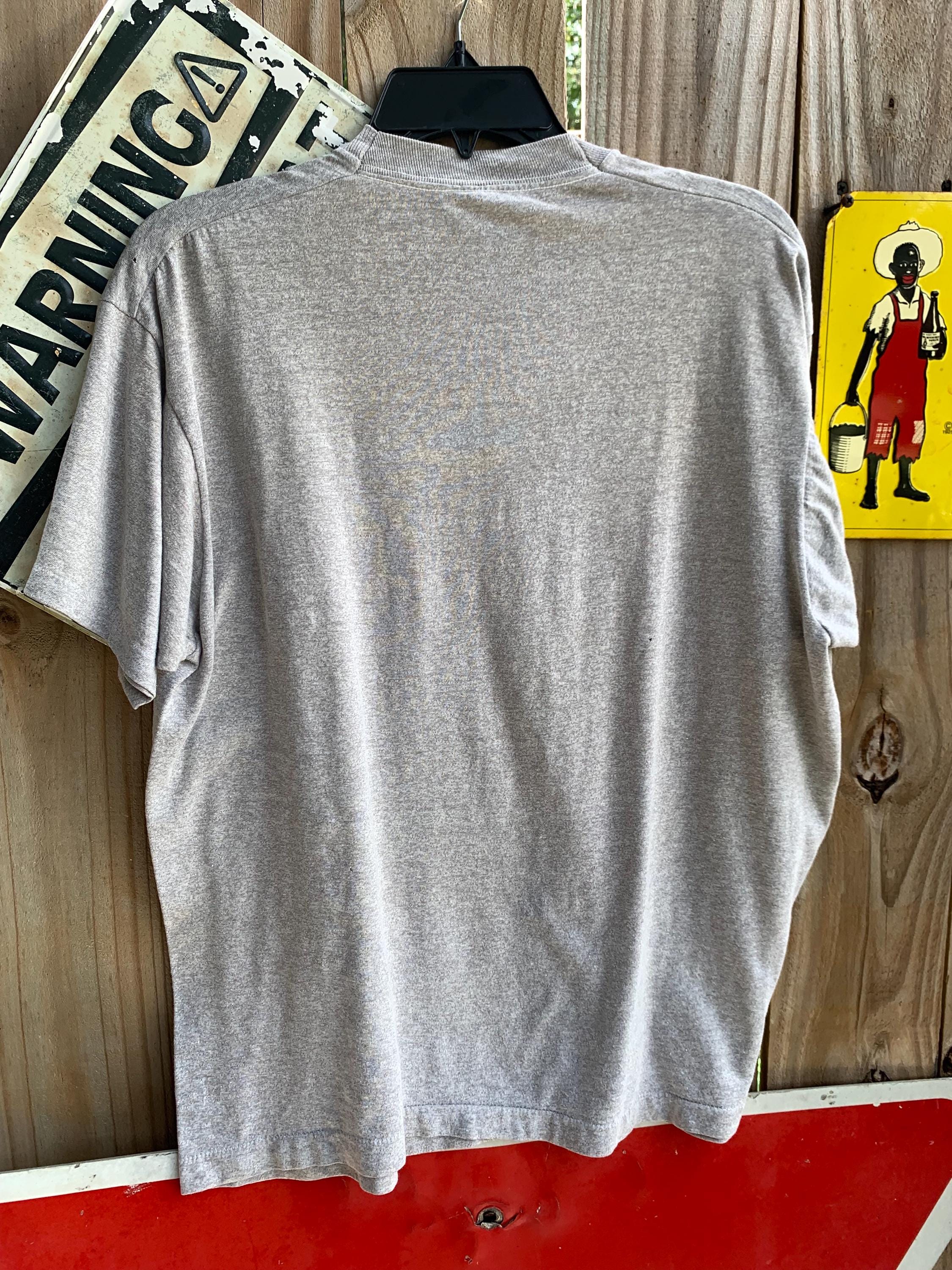 Grey Vintage 90s Army Cotton T-shirt Army Size L - Etsy