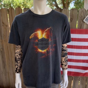 Vintage Harley Davidson Flame Shirt - Etsy Vintage Harley Davidson Flame Shirt - Etsy