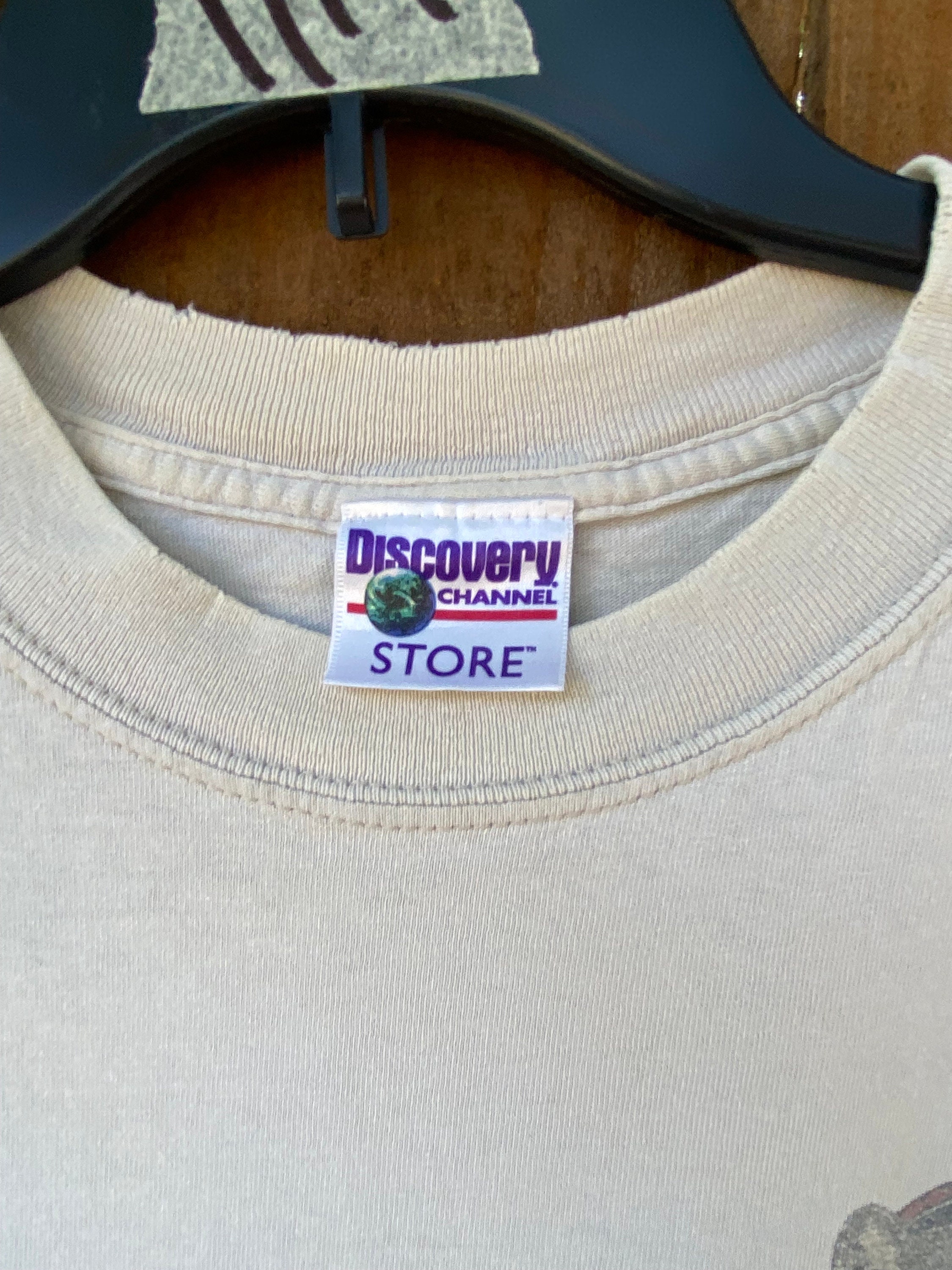 90s Discovery Channel 企業 ストリート ヴィンテージ レア Vintage 90s Discovery Channel Store Wolf Canis Lupus T-shirt Size