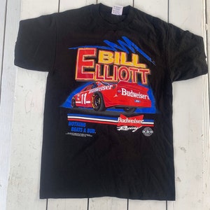 Vintage 1994 Bill Elliott Budweiser Racing Nascar T-shirt Size M