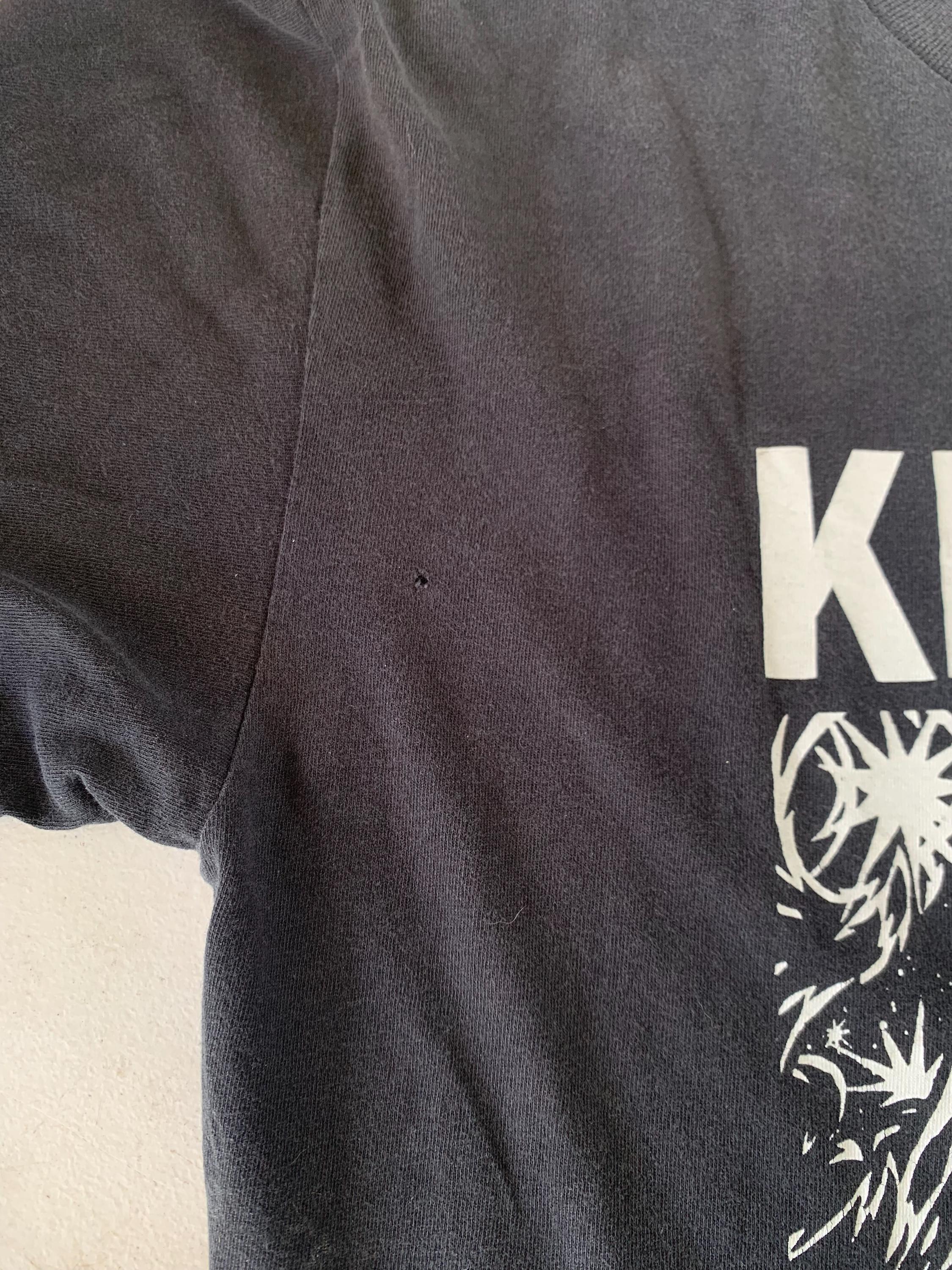 貴重‼️ 90s オリジナル 本物 KMFDM 1994 ヴィンテージT XL Vintage 90's KMFDM Band Shirt Great Political Script on the