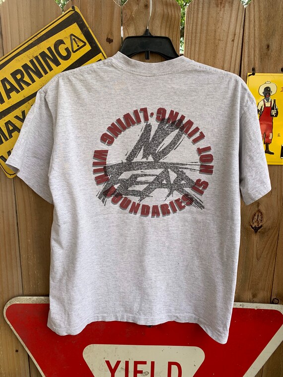 90s 00s NO FEAR vintage ロンtシャツ モーションロゴ Vintage 90s No Fear Skater T-shirt Size XL Living With