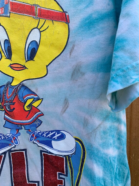 ヴィンテージ LOONEY TUNES TWEETY CK parody 90s NWT! Vtg 90s 1993 Gangster Tweety Bird Looney Tunes T-Shirt
