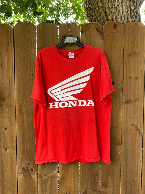 Tシャツ・カットソー HONDA MOTORCYCLE Vintage Cutoff Tshirt Red s-l1200.jpg