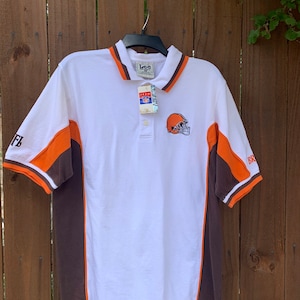 Vintage 90s Cleveland Browns NFL polo shirt Size L Highly collectible By Lee Sport