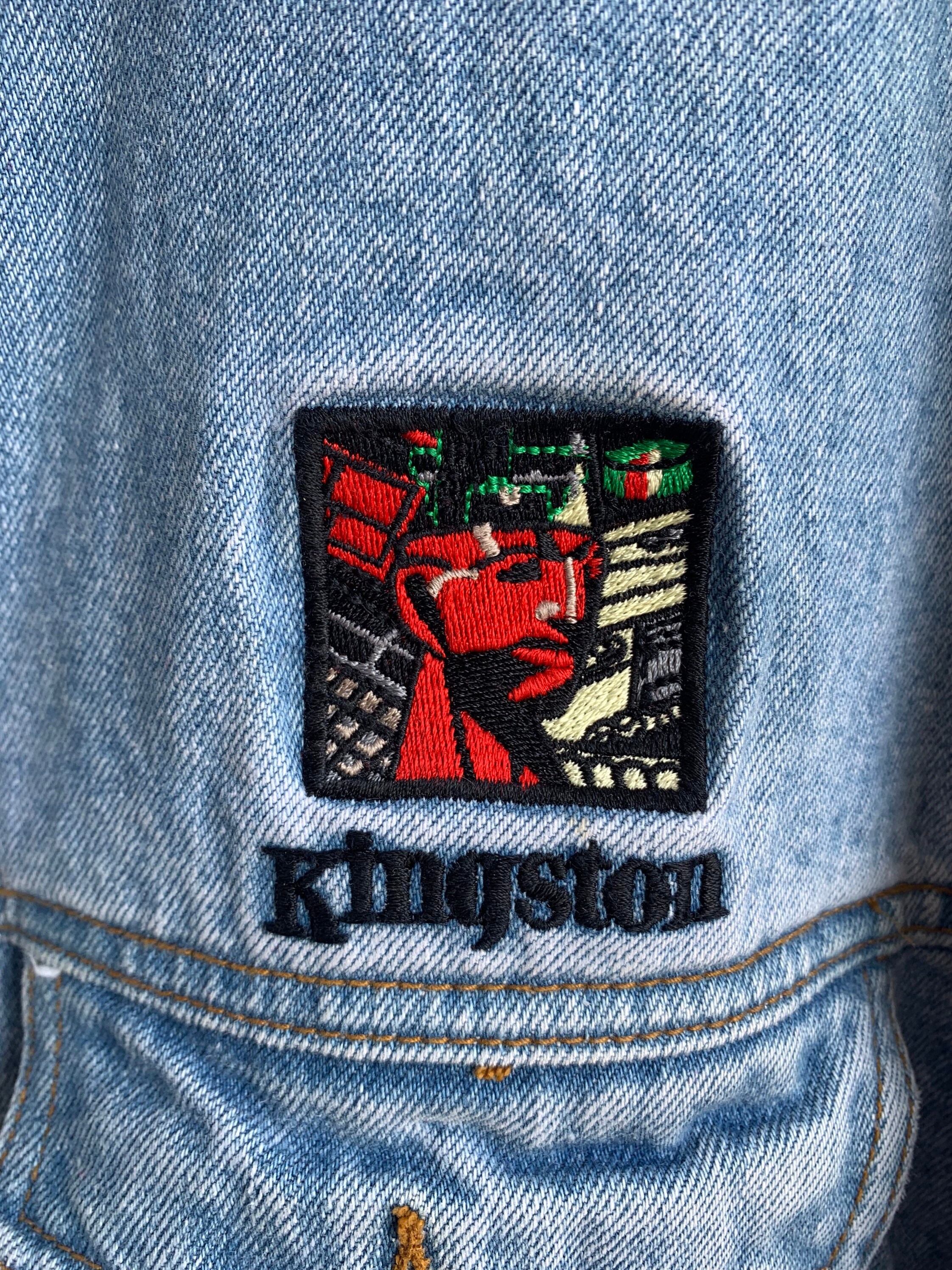 Vintage 90s Kingston Technology Denim Jacket Size M - Etsy