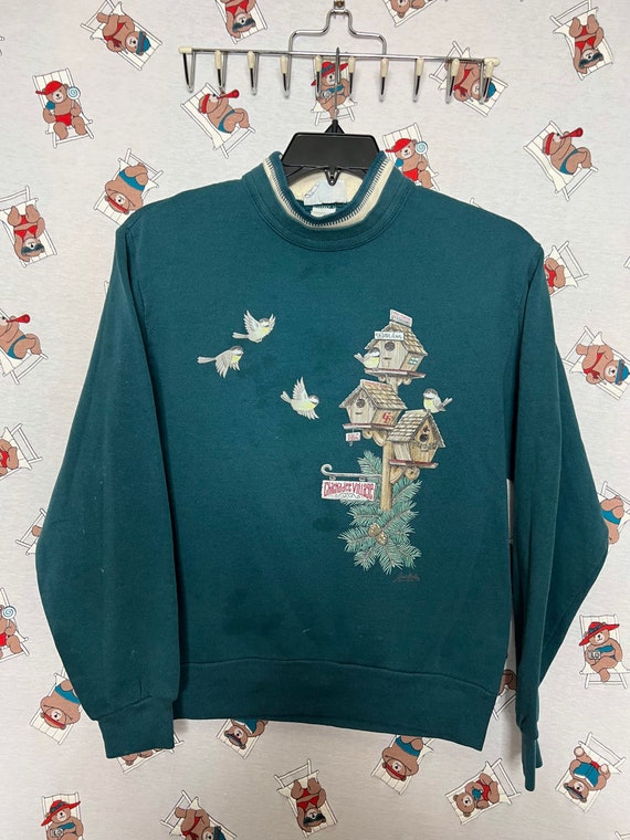 90s Vintage Women Sweatshirt by Morning Sun Size M for Adult. Etsy