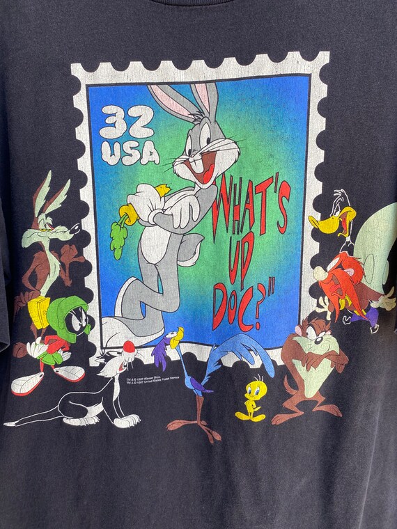 Vintage 1997 Looney Tunes T-shirt Size XL bugs bu… - image 2