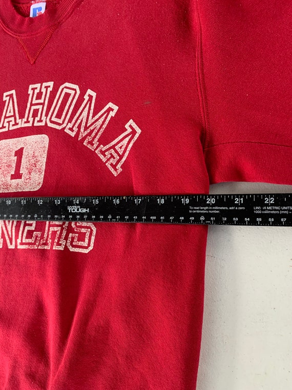 Vintage 80s Oklahoma Sooners Sweatshirt Size L By… - image 5