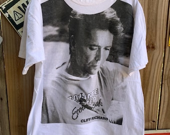 Vtg 1991 Cliff Richard From A Distance The Tour Australia anc Newzeland Tour T-Shirt L