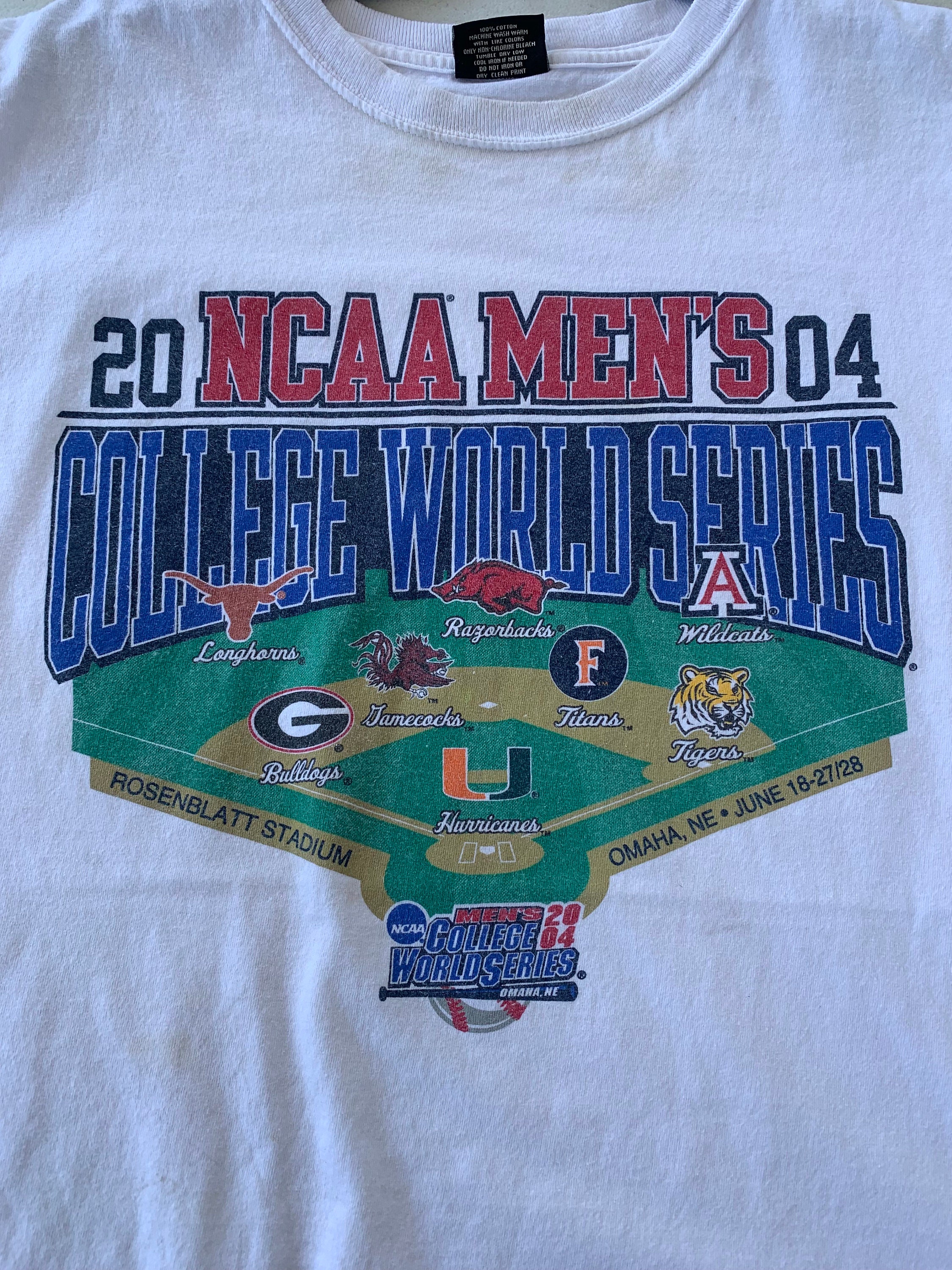 Vintage 00s Ncaa College World Series T-shirt Size XXL Omaha NE