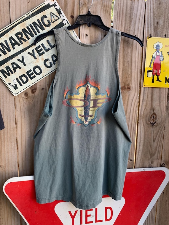 Vintage Ocean Pacific Surfboard Tank Top Size XL Beach Summer