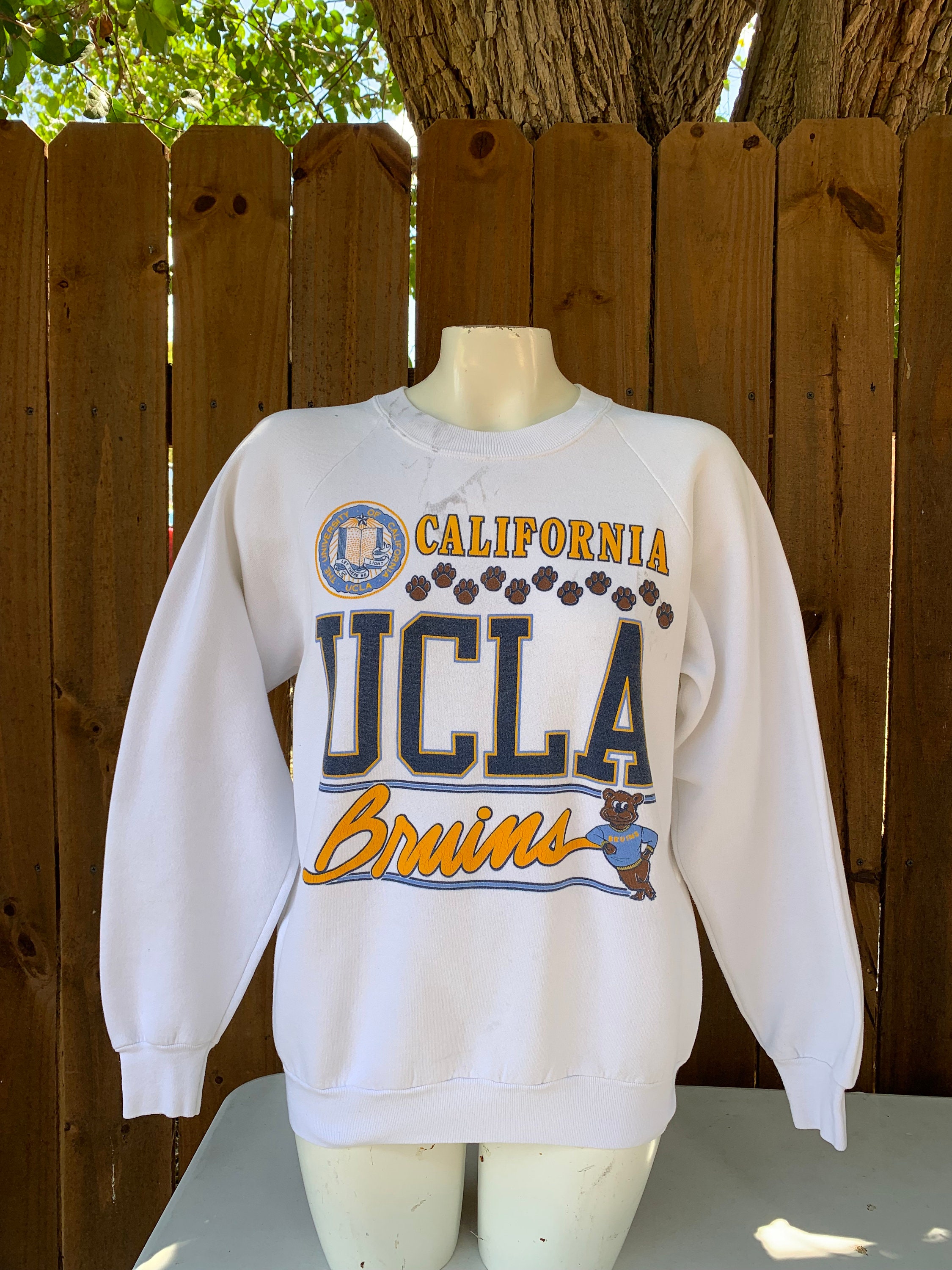 Vintage 90s Stone UCLA Bruins Sweatshirt - X-Large Cotton mix