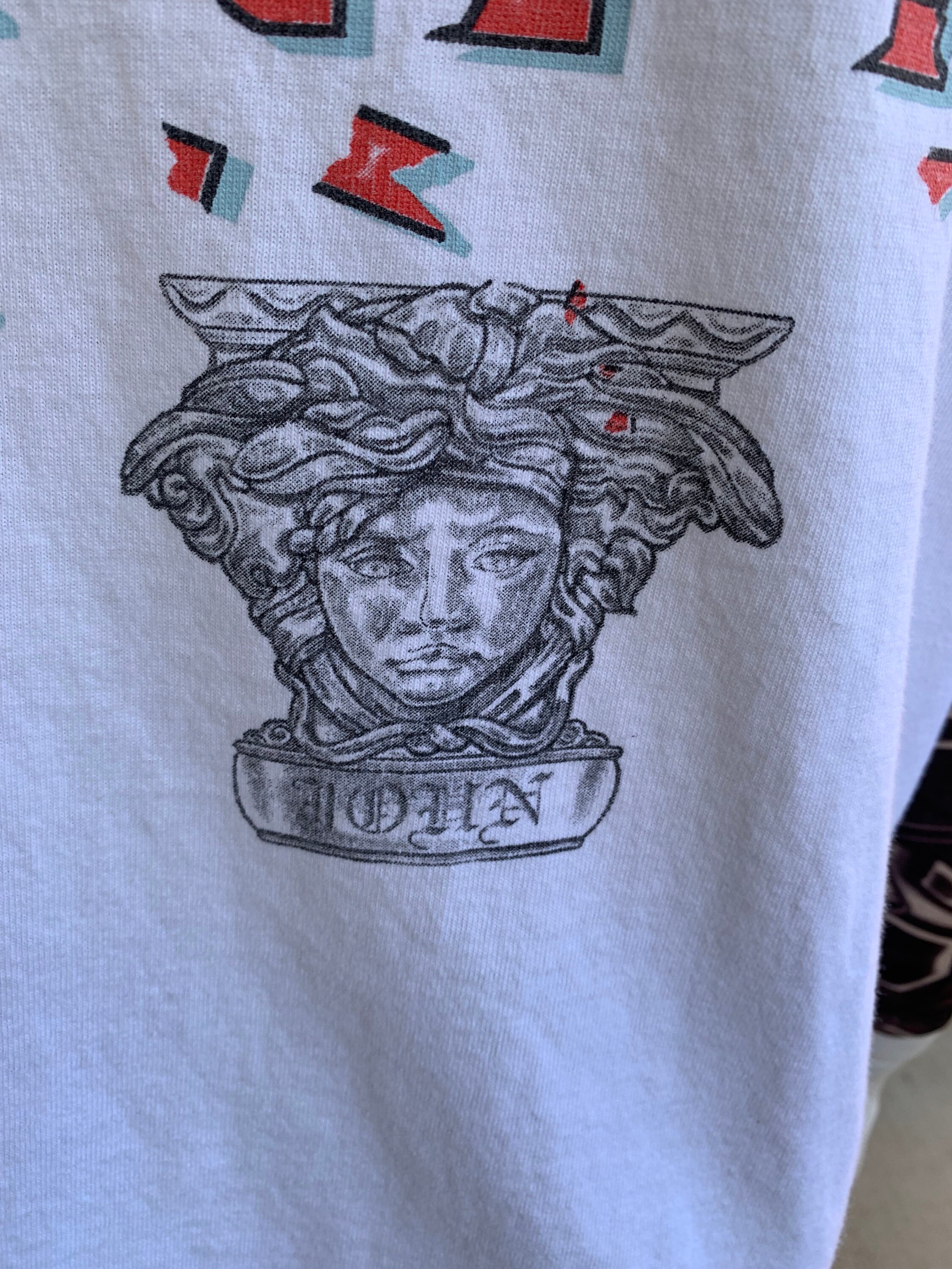 Vintage 90s Elton John Versace T-shirt - Double Sided Size L - Etsy