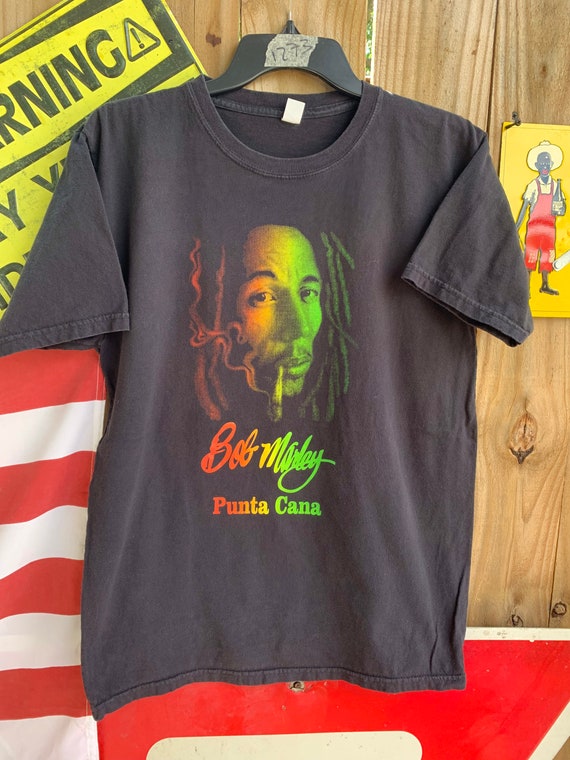 Vintage Bob Marley Punta Cana Concert T-shirt Size