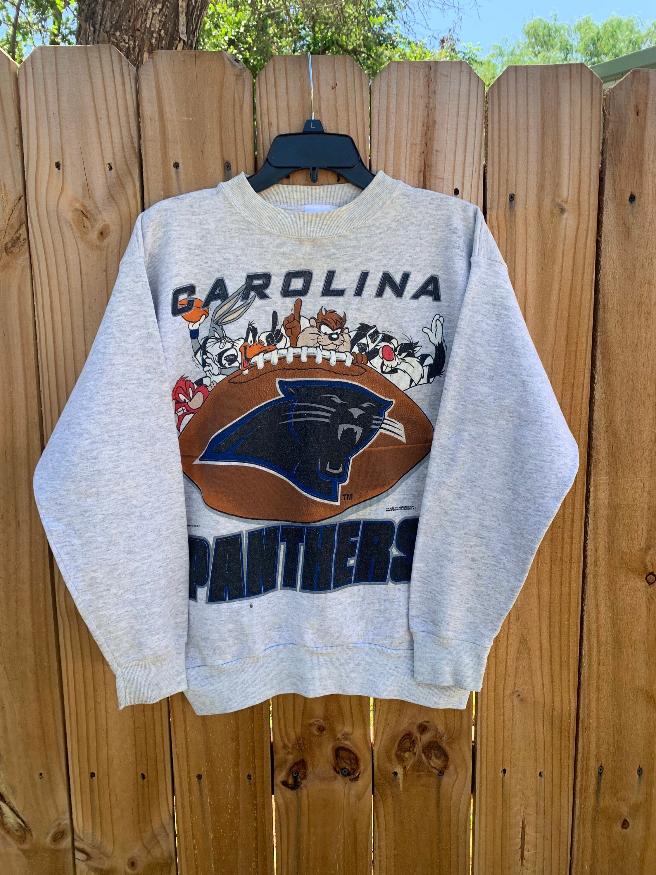 Carolina panthers vintage best sale sweatshirt