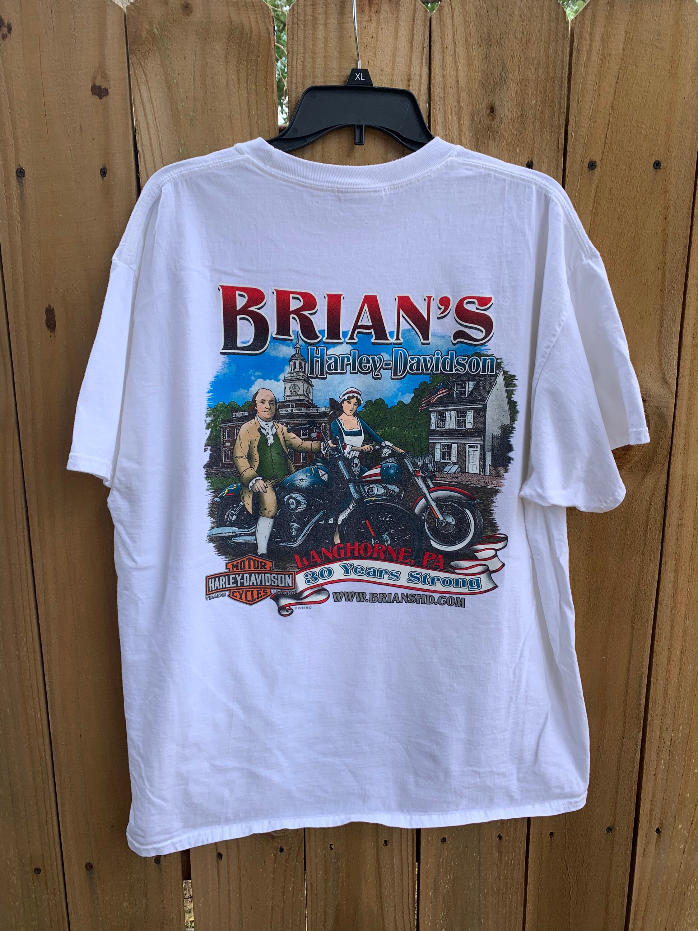 Harley Davidson T-shirt Size XL Brian's Langhorne,pa - Etsy