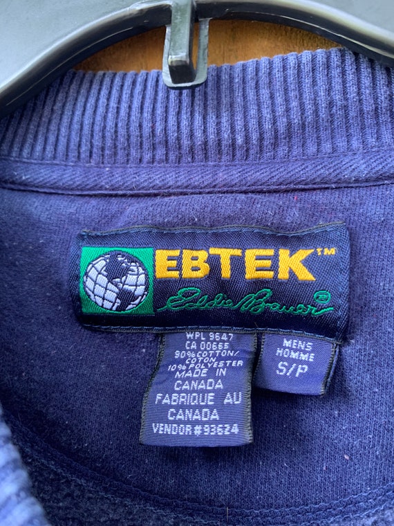 Vintage 90s Eddie Bauer embroidered Sweatshirt si… - image 4