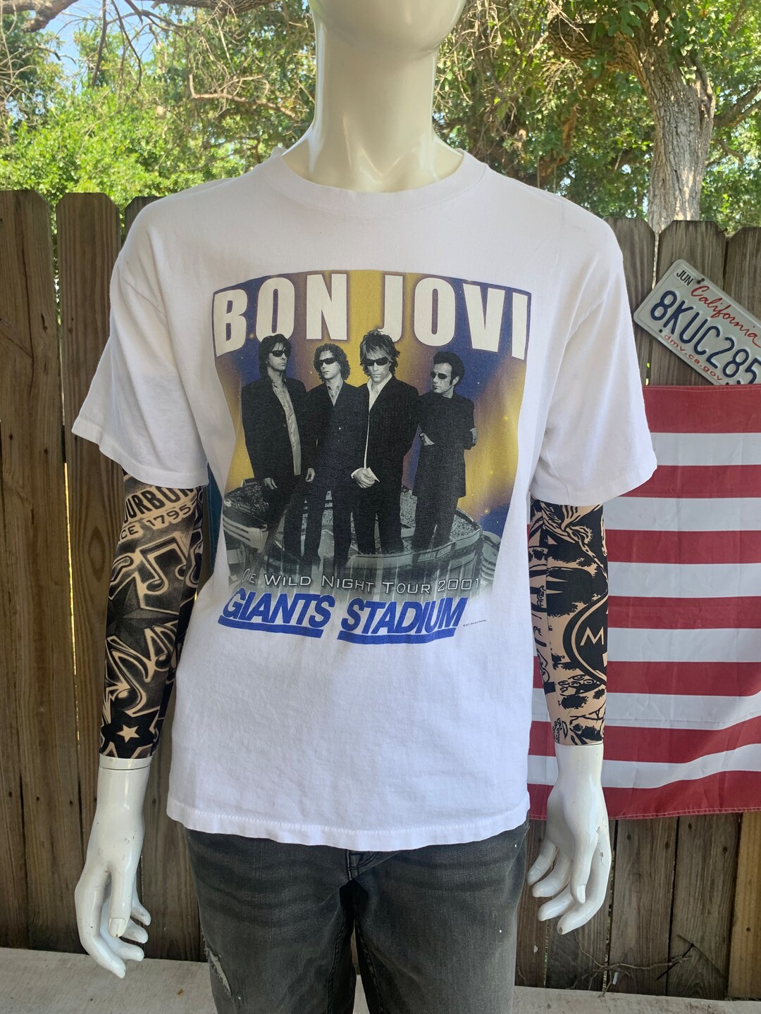 Vintage 2001 Bon Jovi Wild Night Tour Giants Stadium T-shirt