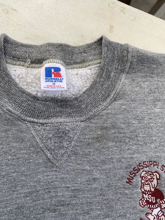 Vintage 90s Mississippi State Bulldogs embroidere… - image 4