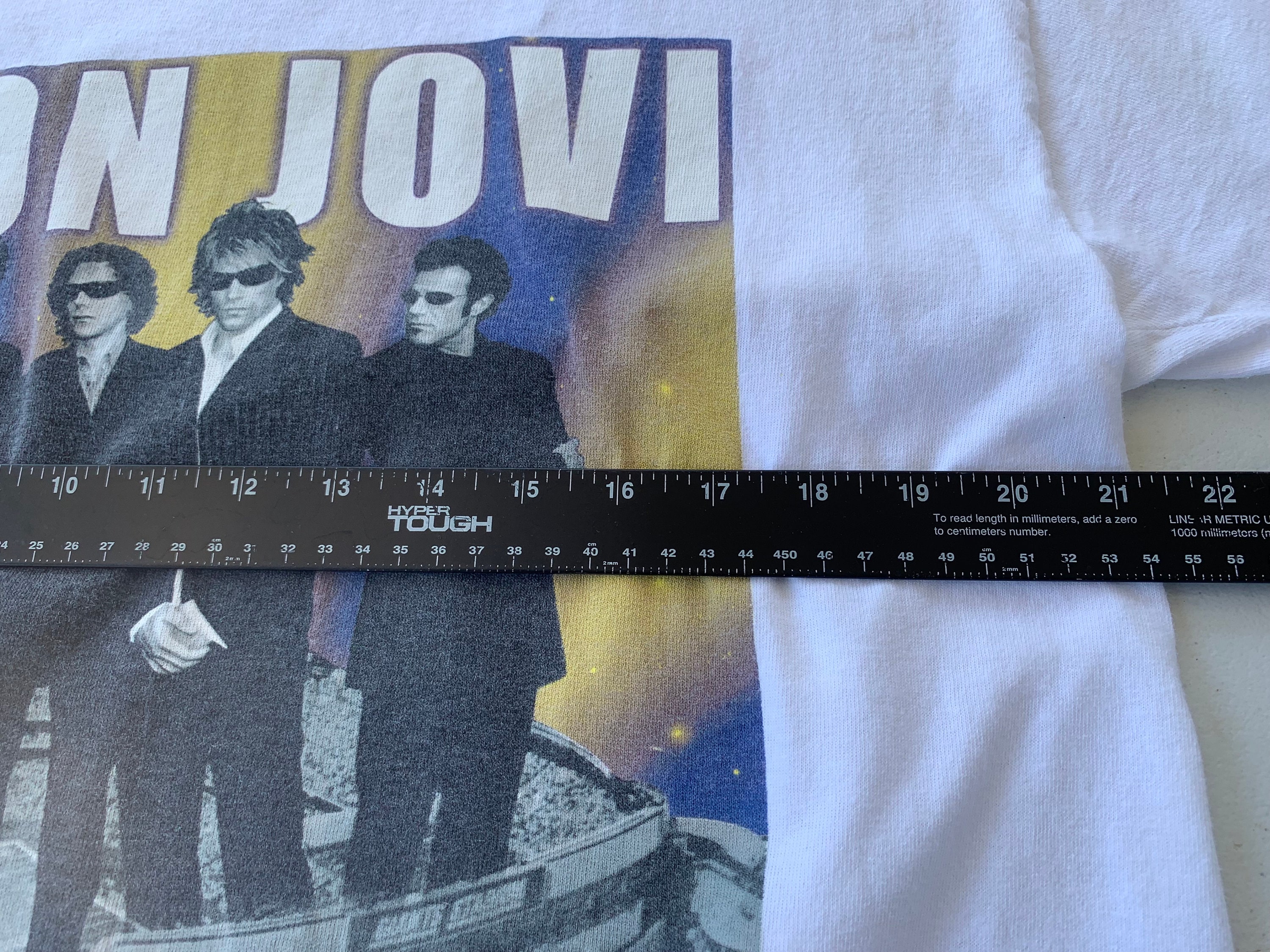 Vintage 2001 Bon Jovi Wild Night Tour Giants Stadium T-shirt L All  