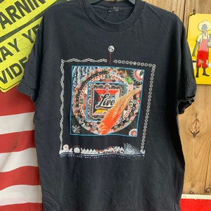 Vintage 90s Live Rock band The Distance to here 1999 tour T-shirt Size L under licensed to Giant