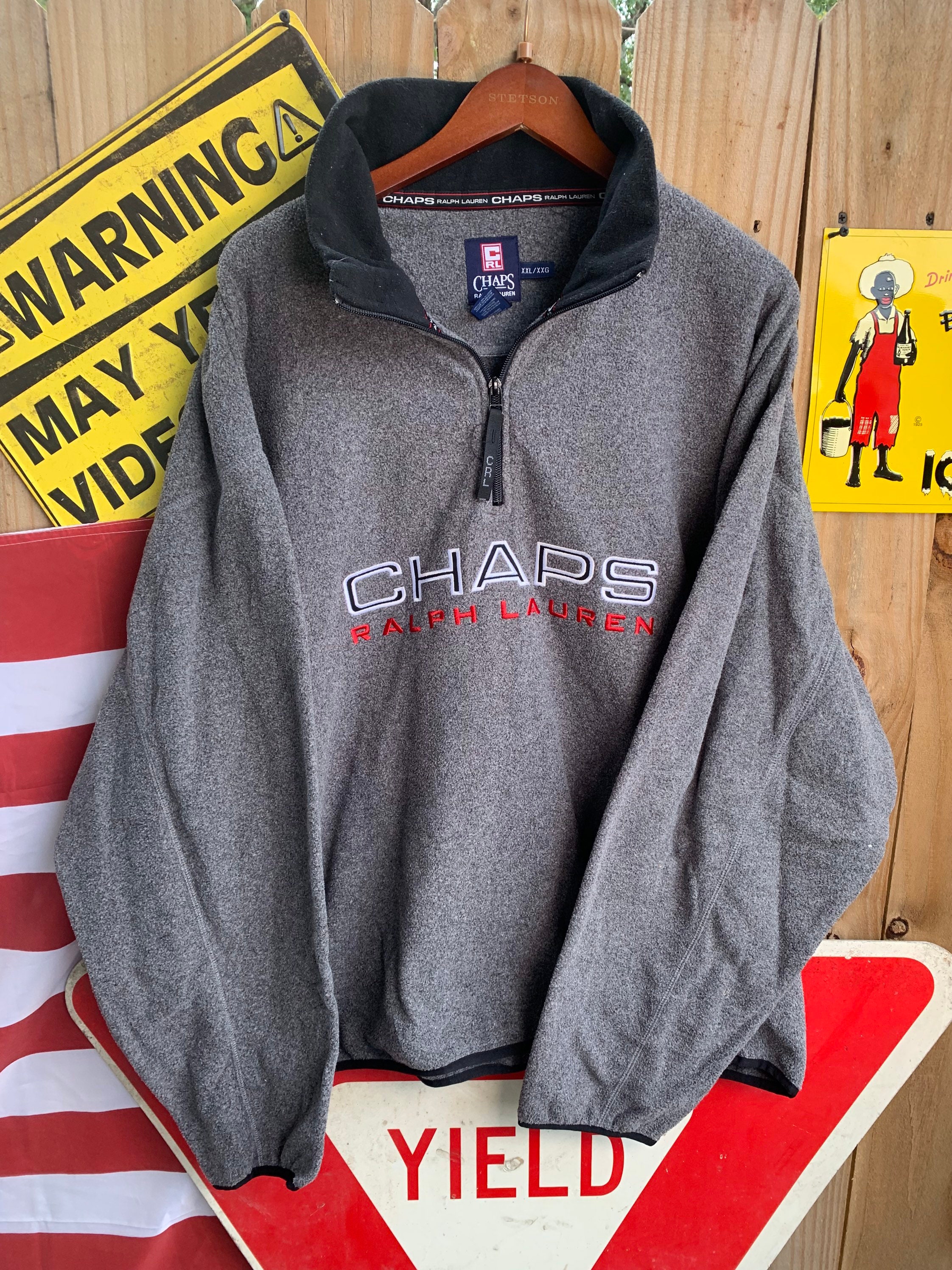 Vintage 90s Chaps Ralph Lauren Quarter Zip Fleece Sweatshirt - Etsy Denmark