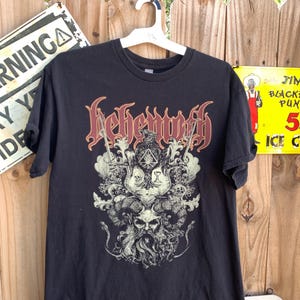 Vintage Behemoth Matal Band Black Tshirt Size L