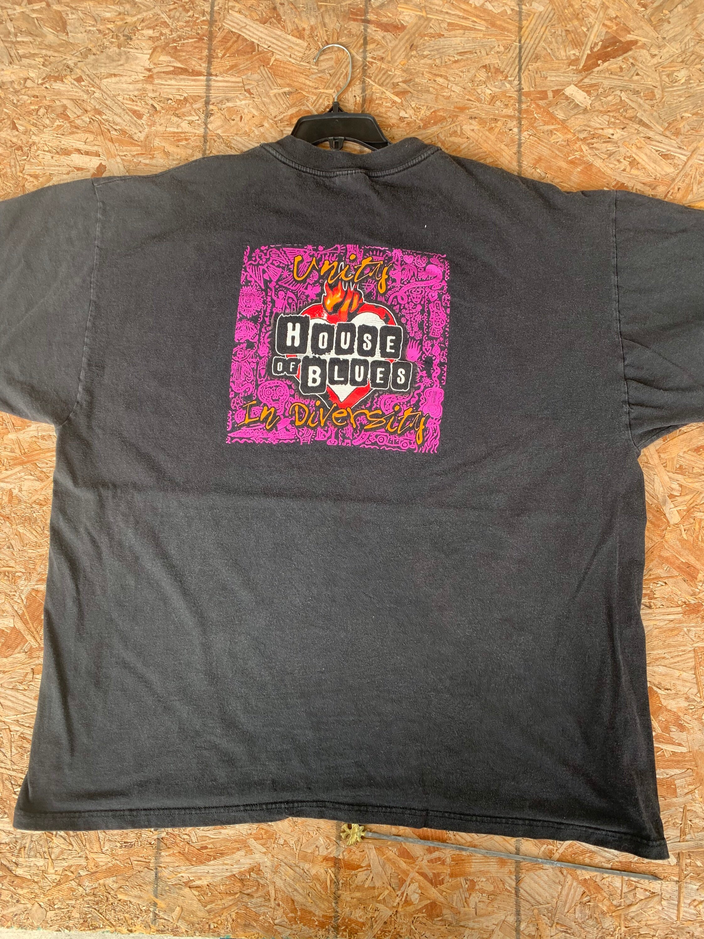 Vintage 90s House of Blues T-shirt Size XXXL - Etsy Vintage 90s House of Blues T-shirt Size XXXL - Etsy