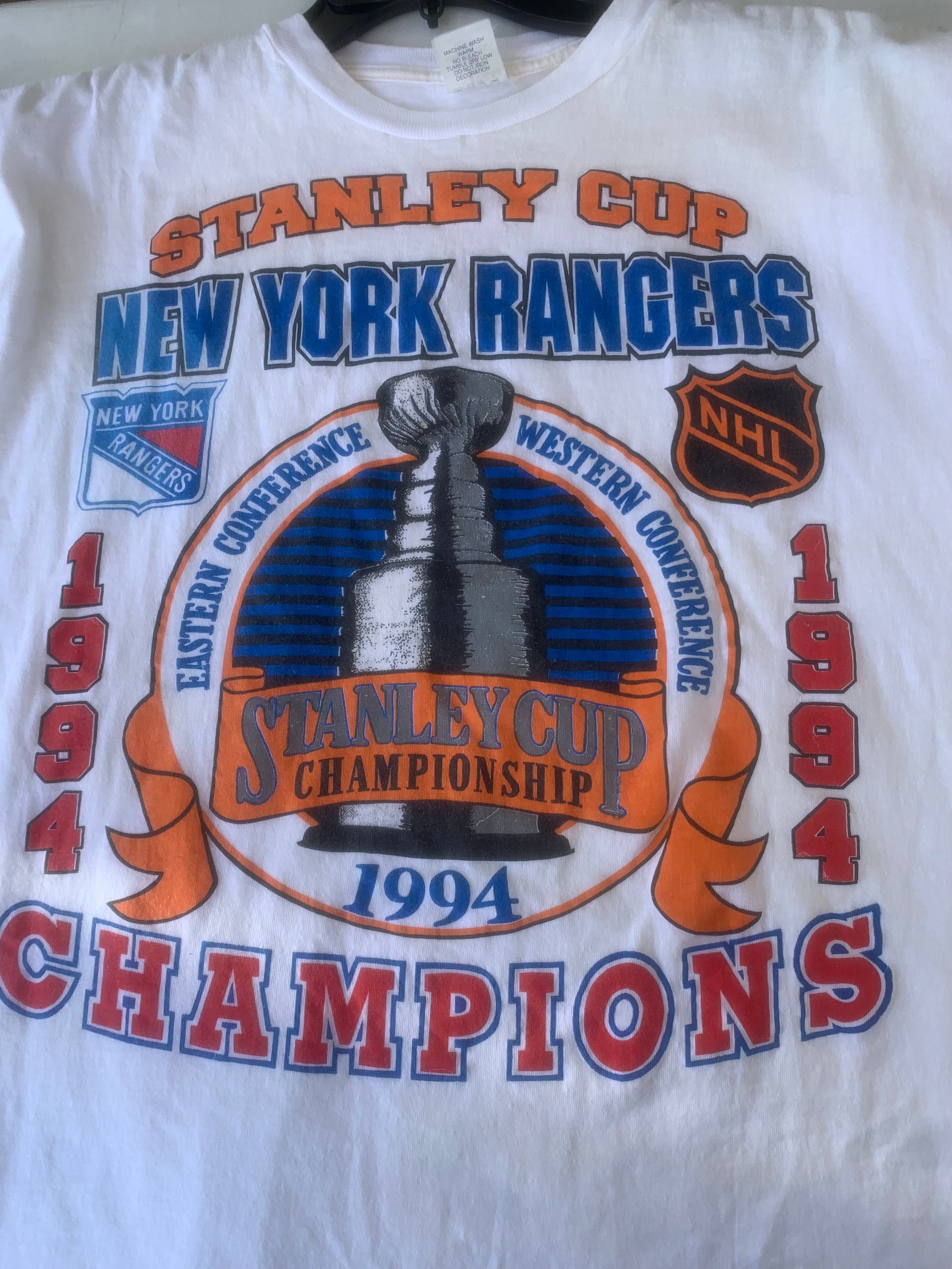 Vintage 90s New York Rangers 1994 NHL Stanley Cup Champion 