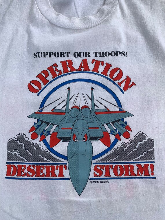 Vintage 80s Operation Desert Storm T-shirt - Size XL - Etsy