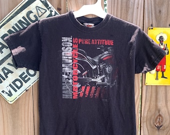 Vtg 1993 Harley Davidson Road Runner T-shirt Black XL 90s Smokin