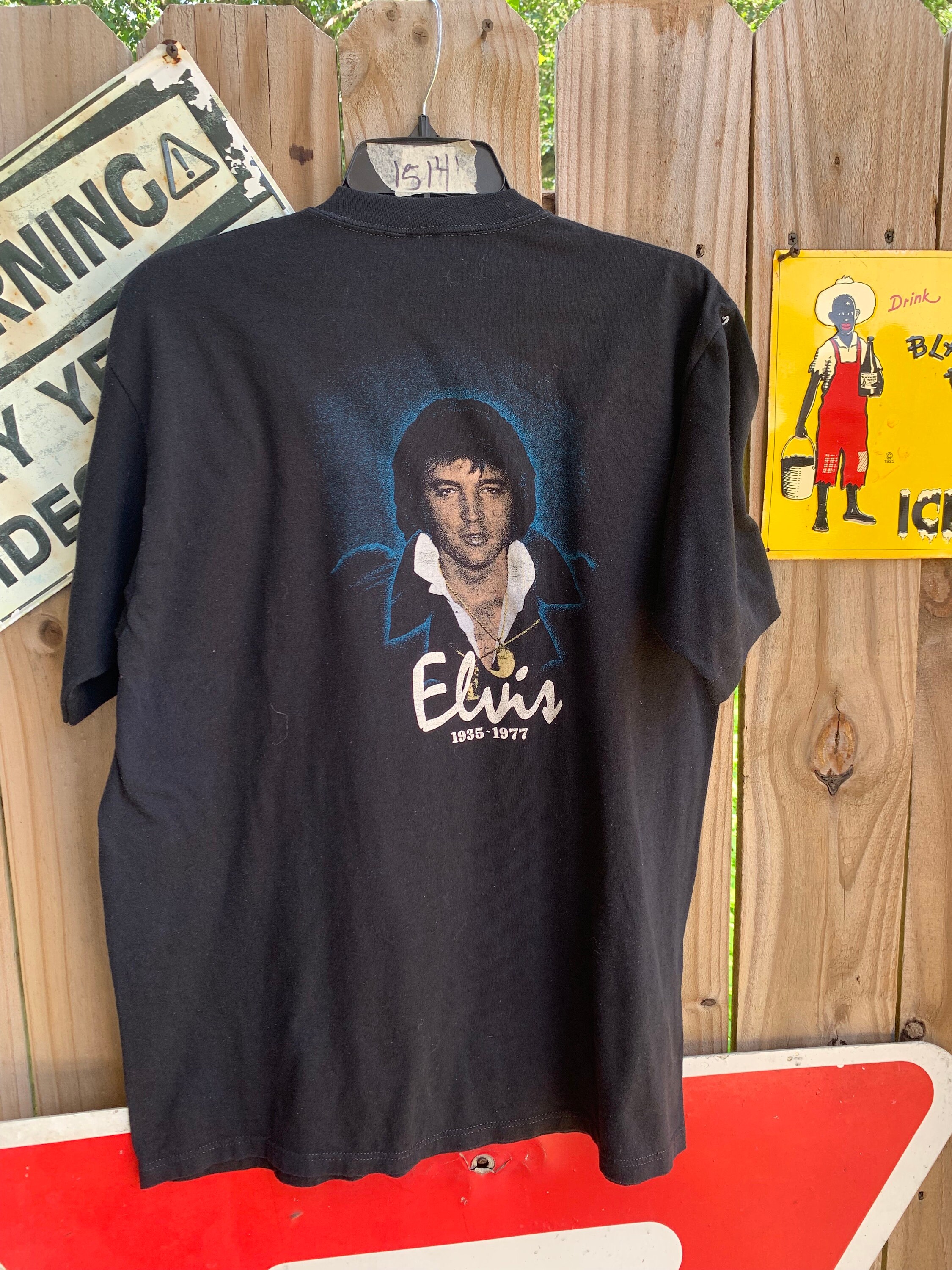 Vintage 70s Elvis Presley Rememberance Tshirt Single Stitch Size 